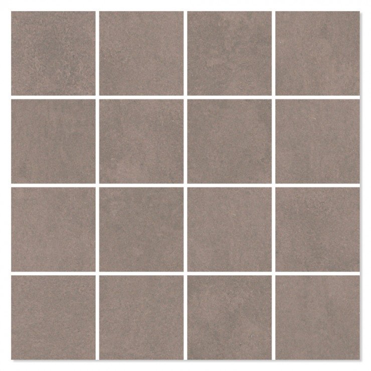 Mosaik Klinker La Vernelle Brun Mat 30x30 (7x7) cm-1